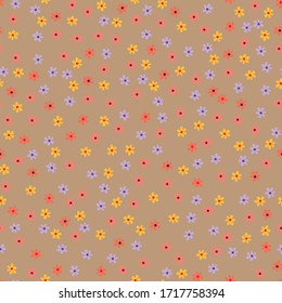 Frische Pastellblumen in mehrfarbigem Vektorillustration - nahtloses Muster für Dekoration, Verpackung.