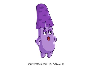 Cute Mushroom Cartoon Character Design
