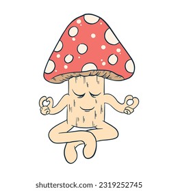 Cute Mushroom Cartoon ,good for graphic design resources, prints, merch, posters, children books, and more.