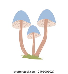 Cute Mushroom Fungi Fungus Food Vector Illustration Sticker in the Park