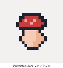Cute seta pixel art. Vector