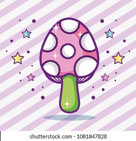 Cute mushroom videogame item