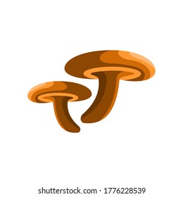 Cute mushrooms border. Vector illustration