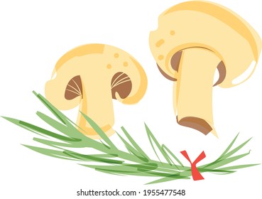 Cute mushrooms drawn in fun, casual style and you can move them around to fit the layout