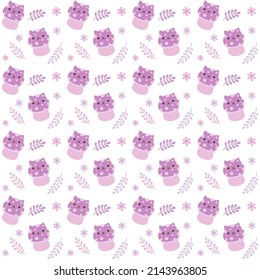 Cute mushrooms seamless pattern. Forest fall background.