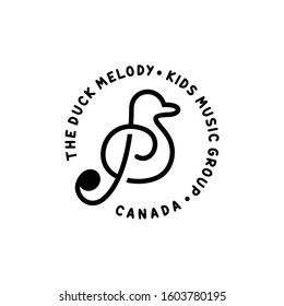 Cute Music Group Logo Design Template