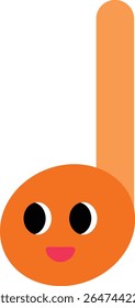 A cute music note character with an expressive face. Great for use in music class, concerts, festivals, children’s songs, performances, outdoor events, and joyful music-themed educational content.
