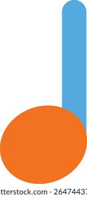 Uma bela ilustração de nota de música. Excelente para uso em aulas de música, concertos, festivais, músicas infantis, apresentações, eventos ao ar livre e conteúdo educacional com temas musicais alegres.