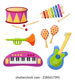 Cute musical instruments children