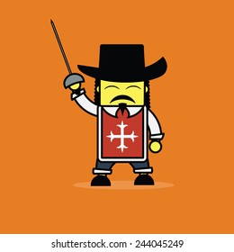 Cute musketeer. 