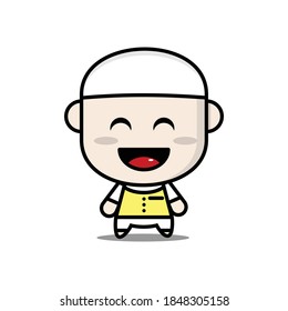 
lindo vector musulmán de fondo blanco