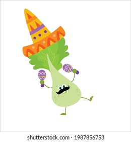 cute mustard character vector design template illustration