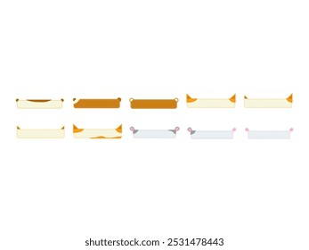 Cute Name Tag Element Set 