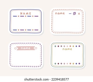 Cute Name Tags For School Children.