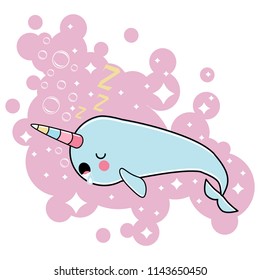 Cute Narwhal - The unicorn of the sea 