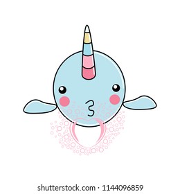 Cute Narwhal - The unicorn of the sea 