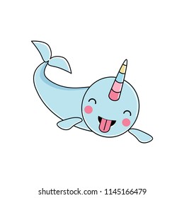 Cute Narwhal - The unicorn of the sea 