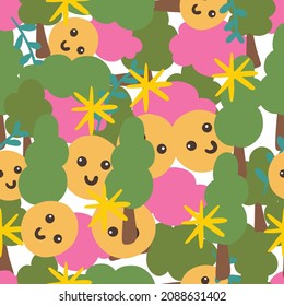 cute natural seamless vector pattern