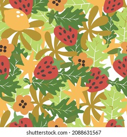 cute natural seamless vector pattern