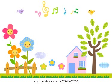 Cute nature background