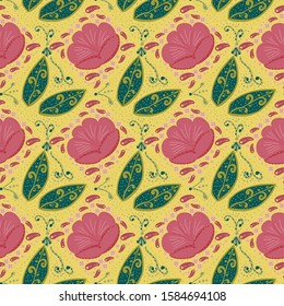 Cute nature seamless pattern design. Can use for print, template, fabric, presentation, textile, banner, poster
