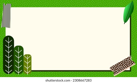 Cute Nature Theme Green Presentation Background