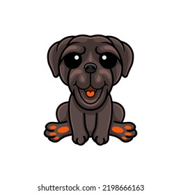 Cute neapolitan mastiff dog cartoon