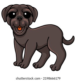 Cute neapolitan mastiff dog cartoon