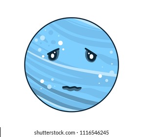 Cute neptune vector