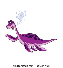 Cute nessy illustration for kids