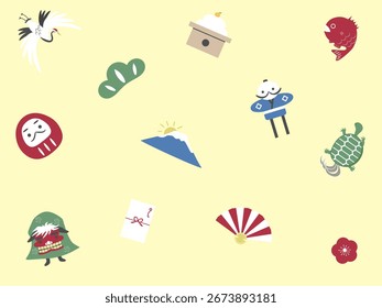 Es lindo fondo de artículos de año Nuevo. 
