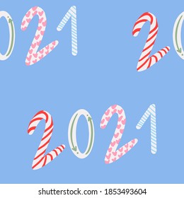Cute new year pattern 2021