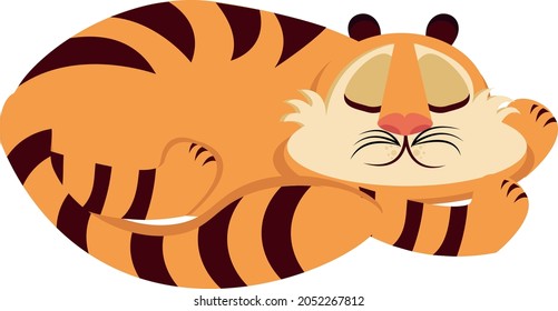 Cute New Year Tiger 2022
