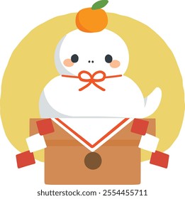 Cute New Year's card illustrations for the year of the snake