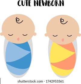 cute newborn illustration babies infants