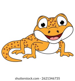 Ilustração de Desenho Animado de Newt Bonito