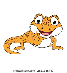 Ilustração de Desenho Animado de Newt Bonito
