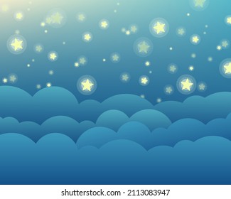 Geräuschvoller Nachthimmel mit hellem Sternenhimmel