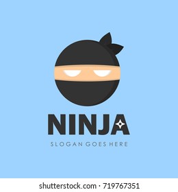 Cute ninja character design template