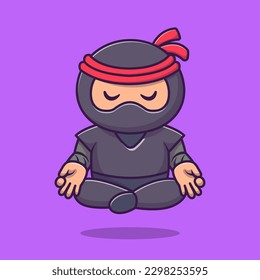 Female Ninja Manga Character Comics Vector Stock Vector (Royalty