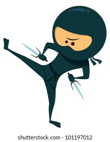 Cute Ninja With Sai Weapon