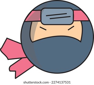 Vector de Ninja para el diseño del logotipo