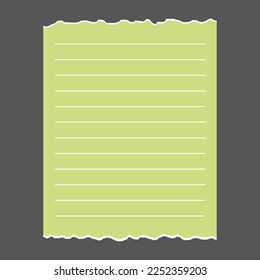 Cute Note paper. vector illustration.