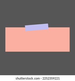 Cute Note paper. vector illustration.