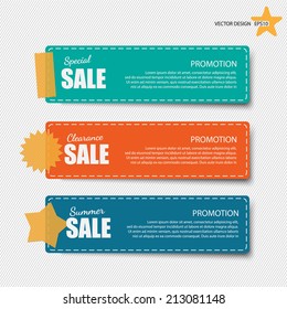 Cute note papers with sale promotion.