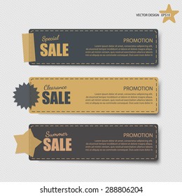Cute note papers with sale promotion.
