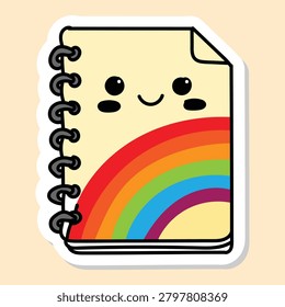 Cute notebook character and