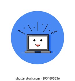 Cute notebook illustration. Easy to edit with vector file. Can use for your creative content. Especially about technology.