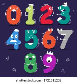 Cute number design for party ornament