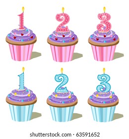 7,121 Birthday cake 2 candles Images, Stock Photos & Vectors | Shutterstock